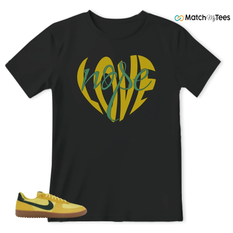 NIKE FIELD GENERAL 82 CHROME YELLOW FIR SNEAKER Matching Tees t-shirt