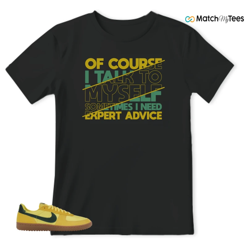 NIKE FIELD GENERAL 82 CHROME YELLOW FIR SNEAKER Matching Tees t-shirt