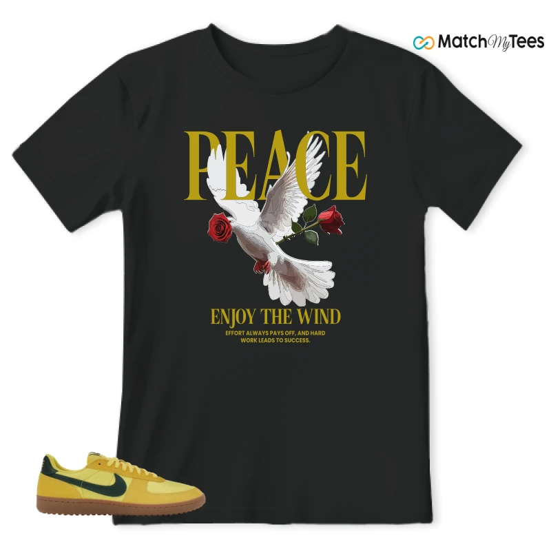 NIKE FIELD GENERAL 82 CHROME YELLOW FIR SNEAKER Matching Tees t-shirt