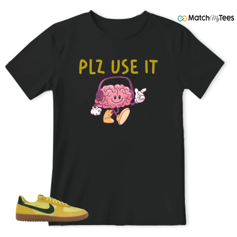 NIKE FIELD GENERAL 82 CHROME YELLOW FIR SNEAKER Matching Tees t-shirt