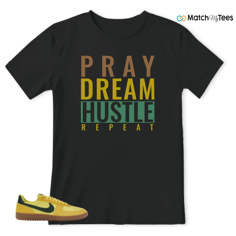 NIKE FIELD GENERAL 82 CHROME YELLOW FIR SNEAKER Matching Tees t-shirt