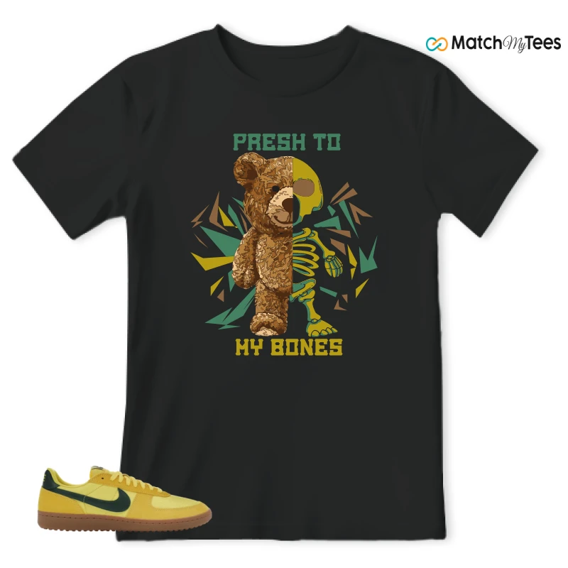 NIKE FIELD GENERAL 82 CHROME YELLOW FIR SNEAKER Matching Tees t-shirt
