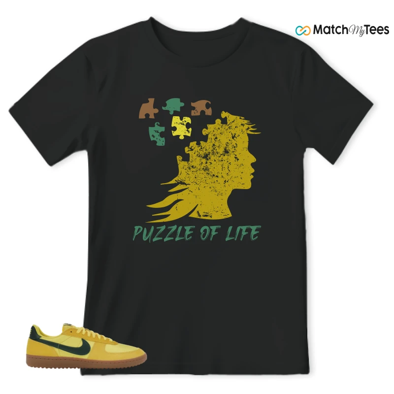 NIKE FIELD GENERAL 82 CHROME YELLOW FIR SNEAKER Matching Tees t-shirt
