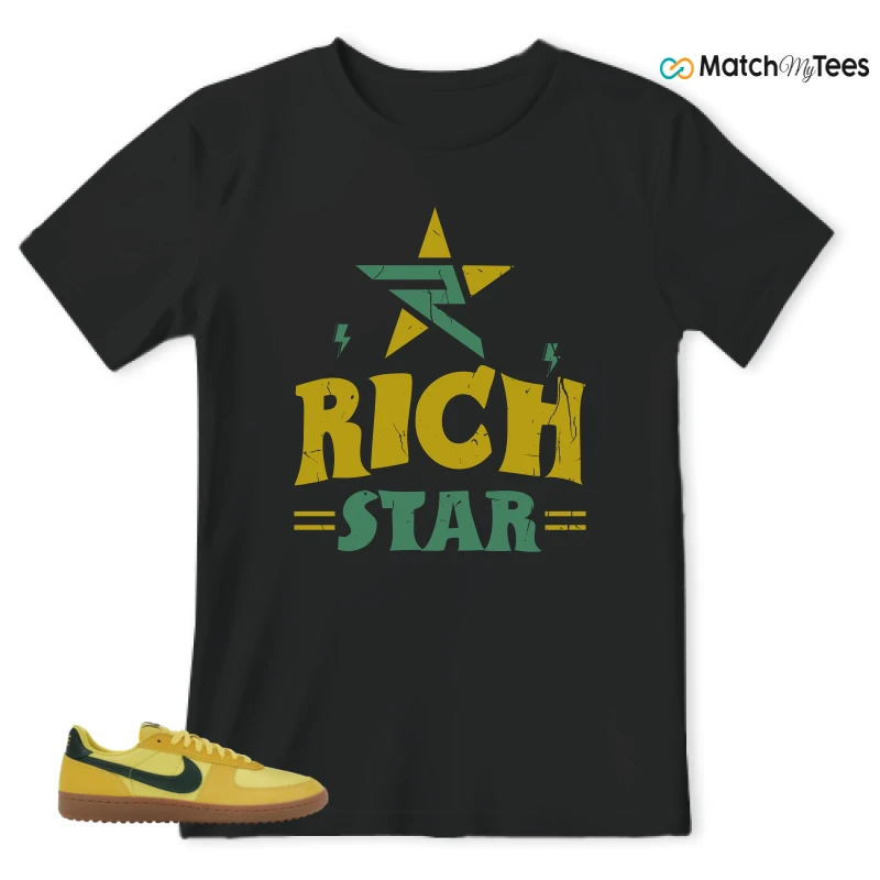 NIKE FIELD GENERAL 82 CHROME YELLOW FIR SNEAKER Matching Tees t-shirt