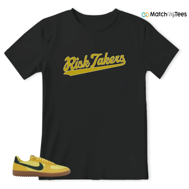 NIKE FIELD GENERAL 82 CHROME YELLOW FIR SNEAKER Matching Tees t-shirt