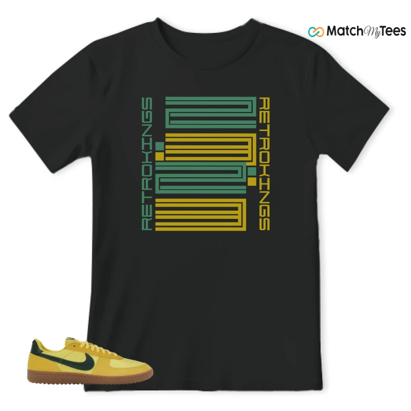 NIKE FIELD GENERAL 82 CHROME YELLOW FIR SNEAKER Matching Tees t-shirt