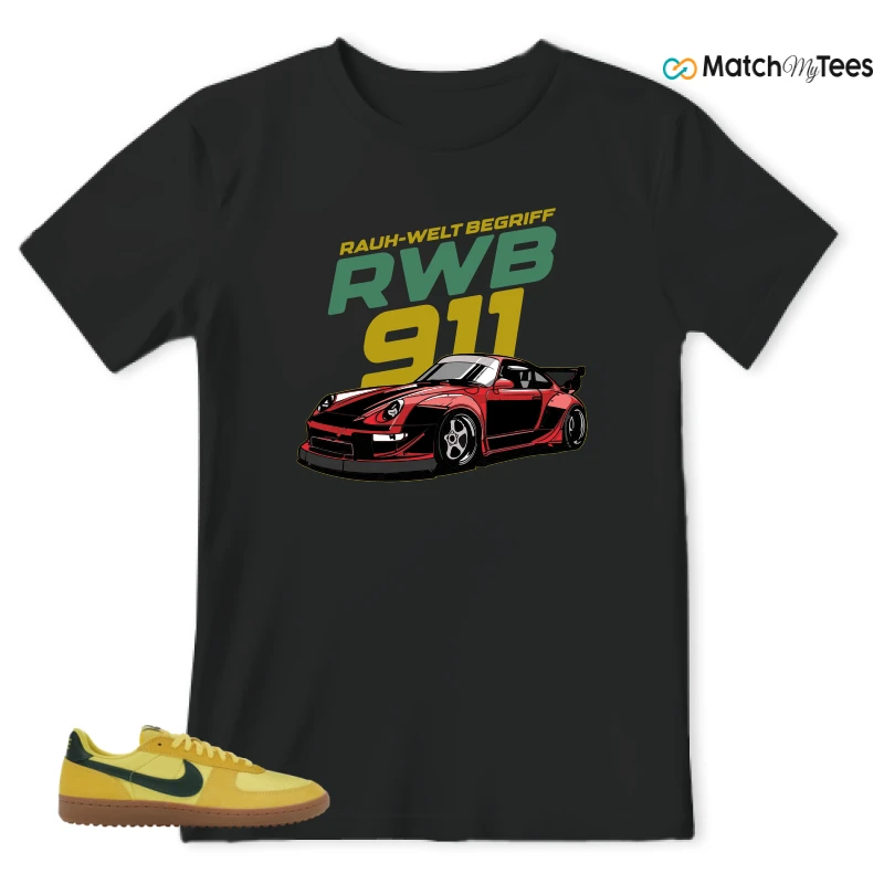 NIKE FIELD GENERAL 82 CHROME YELLOW FIR SNEAKER Matching Tees t-shirt