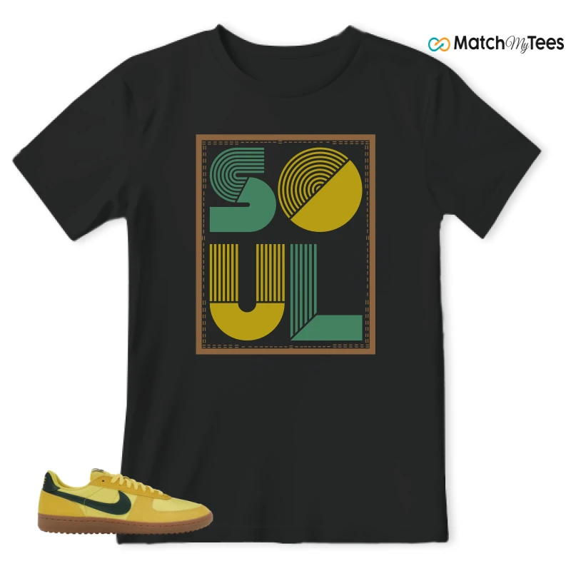 NIKE FIELD GENERAL 82 CHROME YELLOW FIR SNEAKER Matching Tees t-shirt