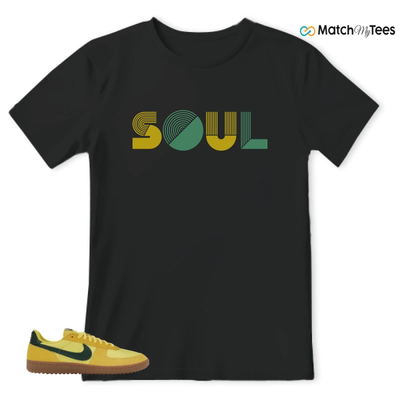 NIKE FIELD GENERAL 82 CHROME YELLOW FIR SNEAKER Matching Tees t-shirt