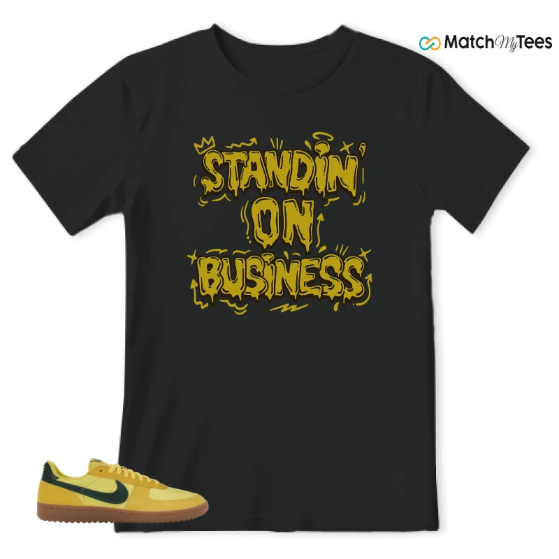 NIKE FIELD GENERAL 82 CHROME YELLOW FIR SNEAKER Matching Tees t-shirt