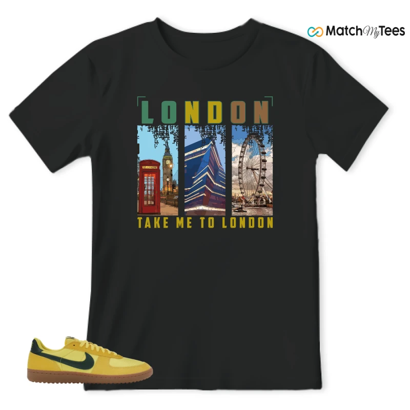 NIKE FIELD GENERAL 82 CHROME YELLOW FIR SNEAKER Matching Tees t-shirt