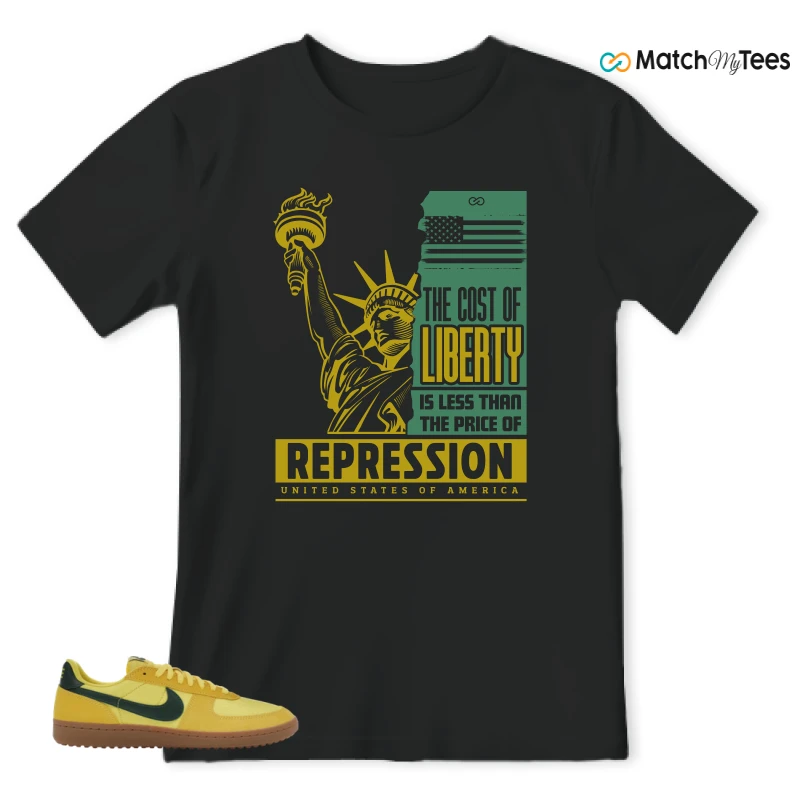 NIKE FIELD GENERAL 82 CHROME YELLOW FIR SNEAKER Matching Tees t-shirt