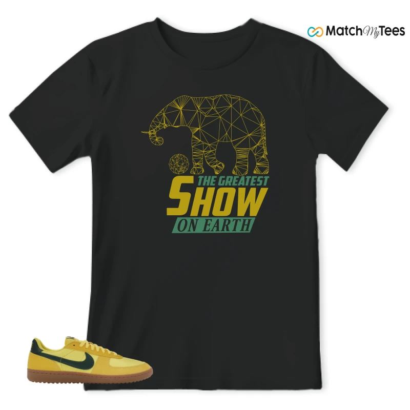 NIKE FIELD GENERAL 82 CHROME YELLOW FIR SNEAKER Matching Tees t-shirt