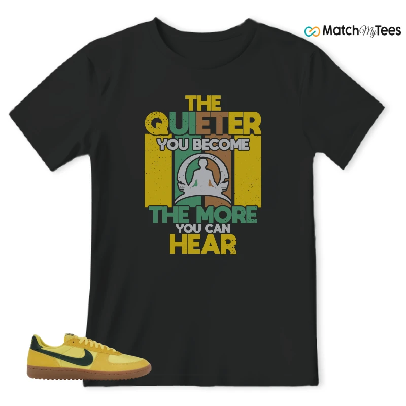 NIKE FIELD GENERAL 82 CHROME YELLOW FIR SNEAKER Matching Tees t-shirt