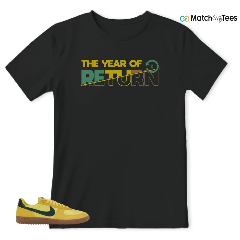 NIKE FIELD GENERAL 82 CHROME YELLOW FIR SNEAKER Matching Tees t-shirt