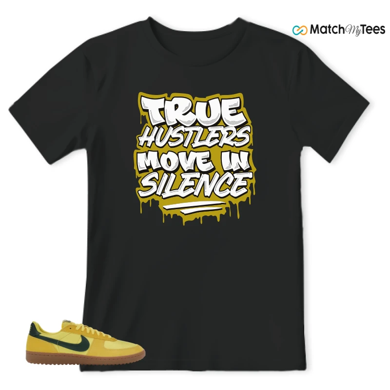 NIKE FIELD GENERAL 82 CHROME YELLOW FIR SNEAKER Matching Tees t-shirt