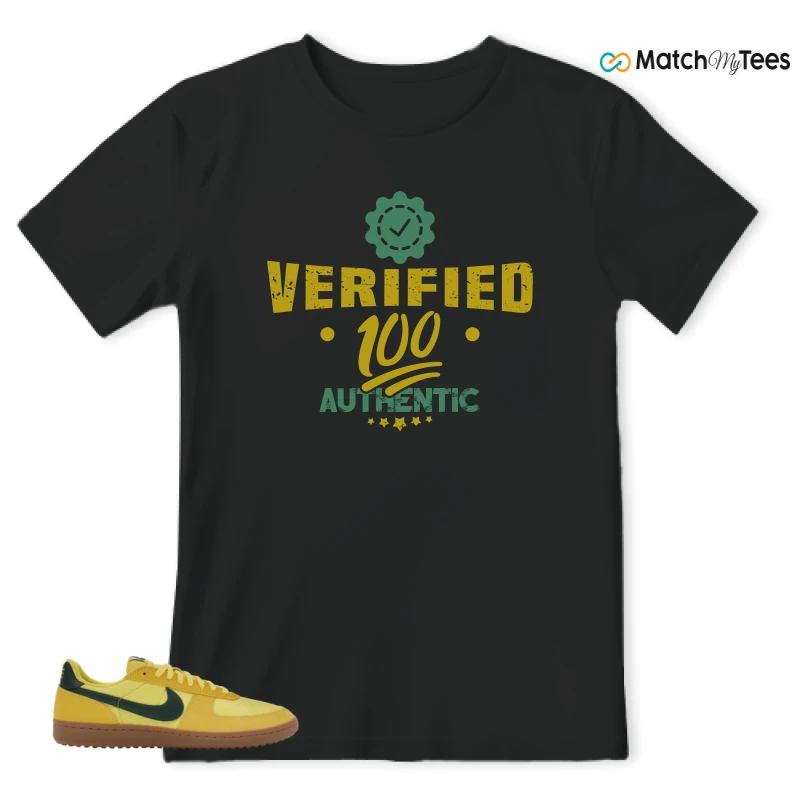 NIKE FIELD GENERAL 82 CHROME YELLOW FIR SNEAKER Matching Tees t-shirt