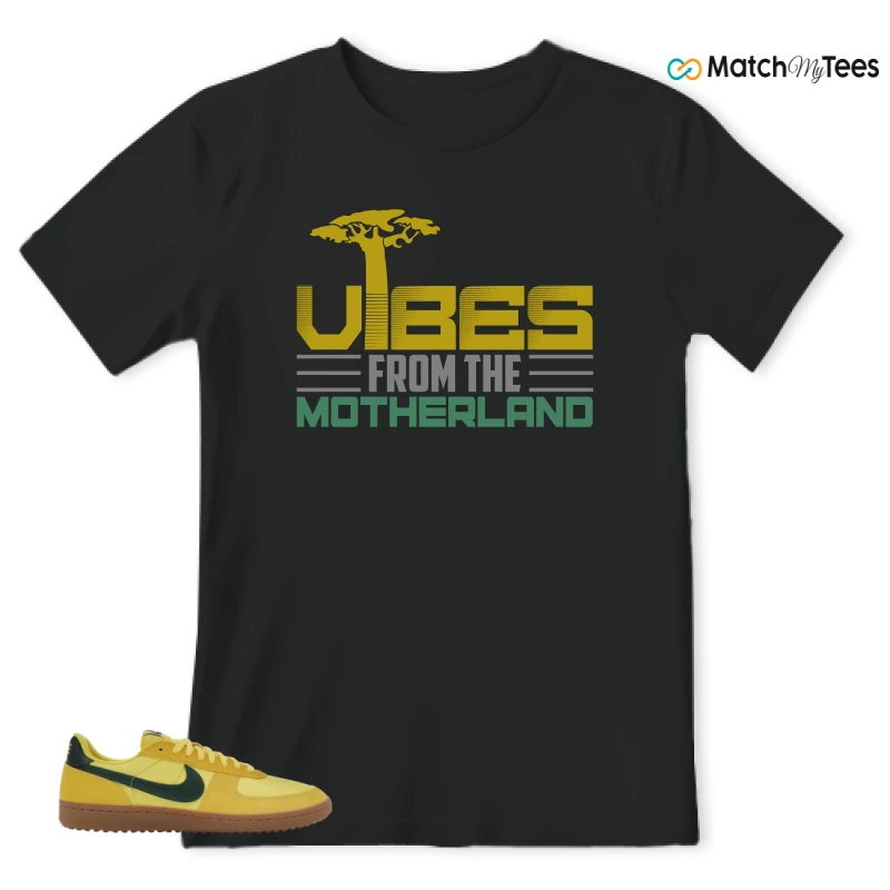 NIKE FIELD GENERAL 82 CHROME YELLOW FIR SNEAKER Matching Tees t-shirt