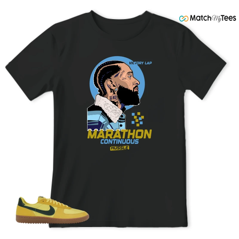 NIKE FIELD GENERAL 82 CHROME YELLOW FIR SNEAKER Matching Tees t-shirt