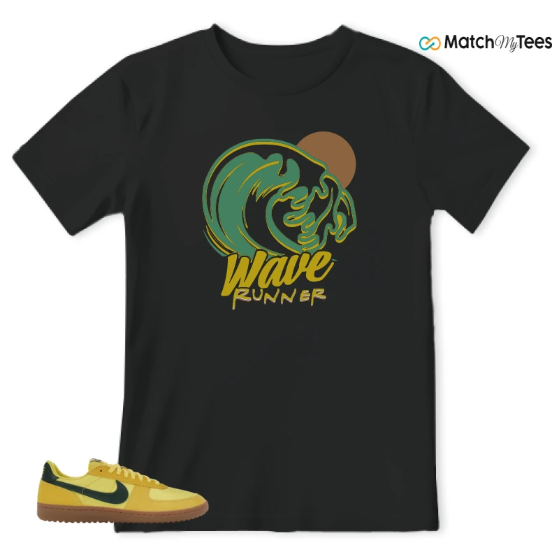 NIKE FIELD GENERAL 82 CHROME YELLOW FIR SNEAKER Matching Tees t-shirt