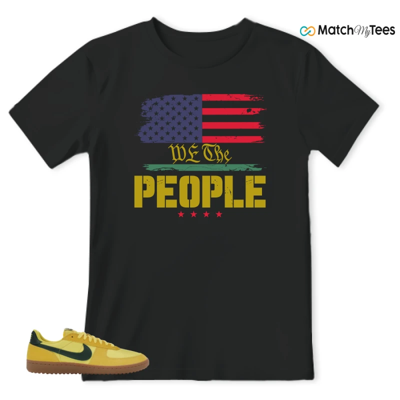 NIKE FIELD GENERAL 82 CHROME YELLOW FIR SNEAKER Matching Tees t-shirt