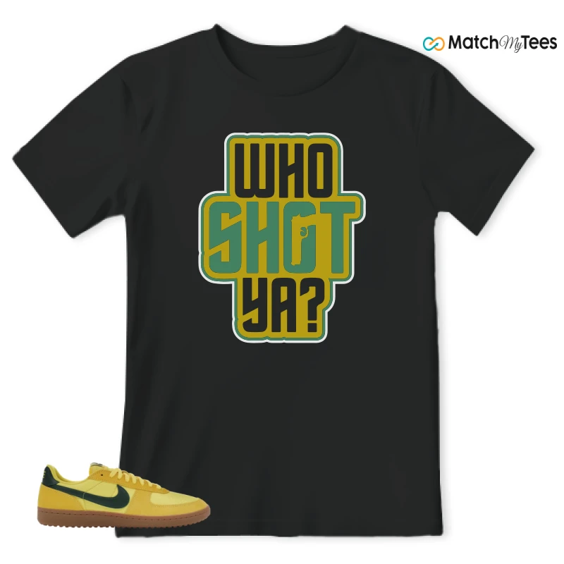 NIKE FIELD GENERAL 82 CHROME YELLOW FIR SNEAKER Matching Tees t-shirt