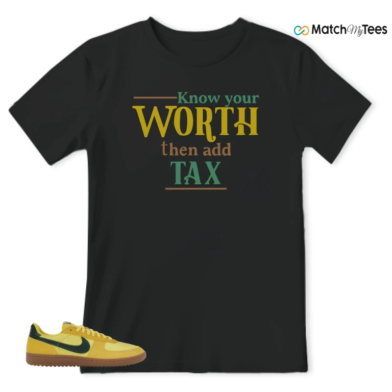 NIKE FIELD GENERAL 82 CHROME YELLOW FIR SNEAKER Matching Tees t-shirt