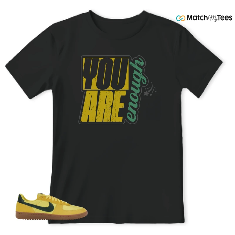 NIKE FIELD GENERAL 82 CHROME YELLOW FIR SNEAKER Matching Tees t-shirt