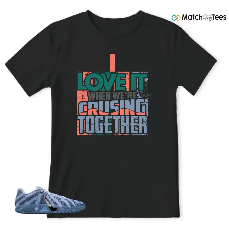 NIKE JA 3 COBALT BLISS SNEAKER Matching Tees t-shirt