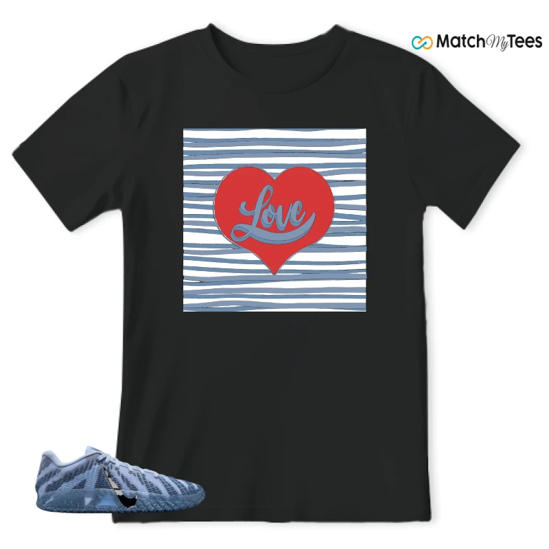 NIKE JA 3 COBALT BLISS SNEAKER Matching Tees t-shirt