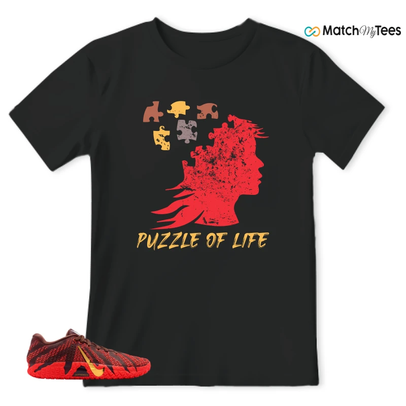 NIKE JA 3 'LUNAR NEW YEAR' EP SNEAKER/LIGHT CHOCOLATE/SILT RED/METALLIC GOLD matching T-shirt