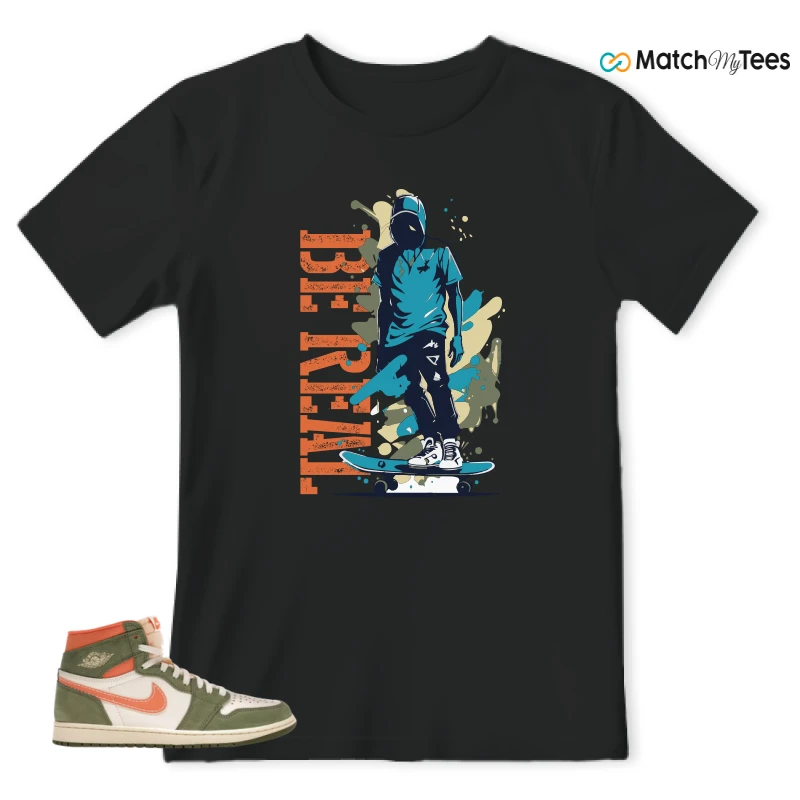 NIKE JORDAN 1 HIGH CRAFT CELADON SNEAKER Matching Tees t-shirt