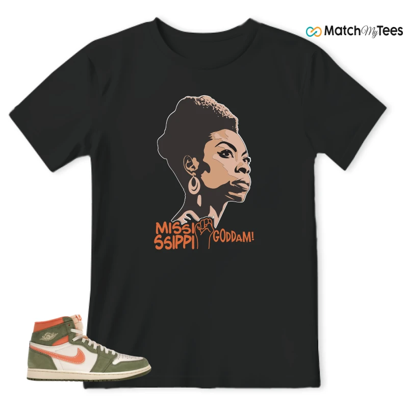 NIKE JORDAN 1 HIGH CRAFT CELADON SNEAKER Matching Tees t-shirt