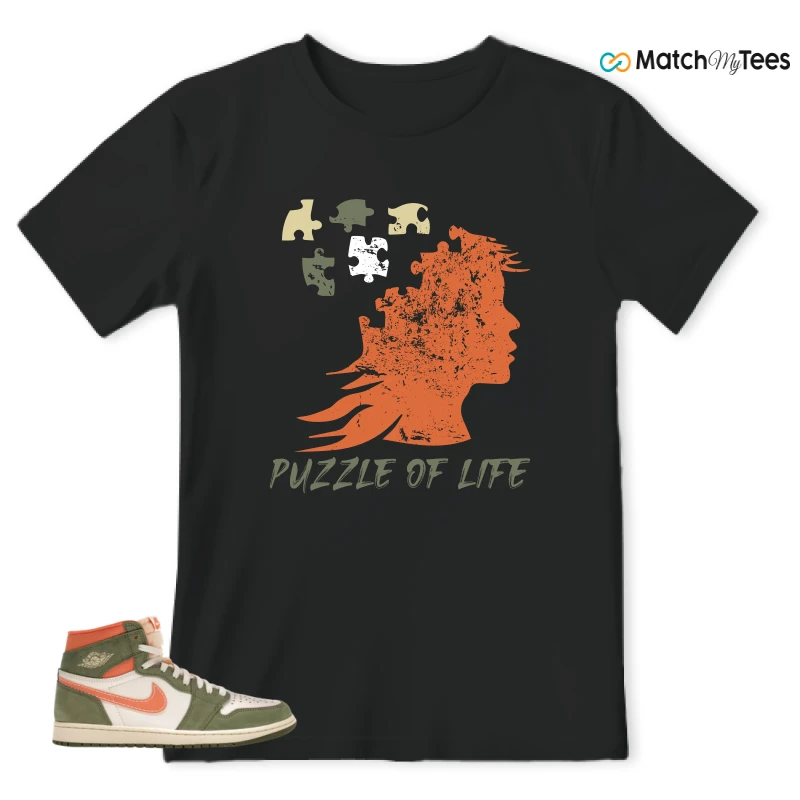 NIKE JORDAN 1 HIGH CRAFT CELADON SNEAKER Matching Tees t-shirt