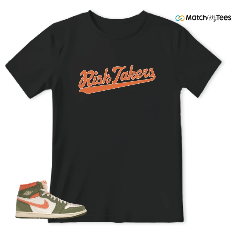 NIKE JORDAN 1 HIGH CRAFT CELADON SNEAKER/CELADON/SKY J LIGHT OLIVE-BRIGHT MANDARIN-COCONUT MILK matching T-shirt