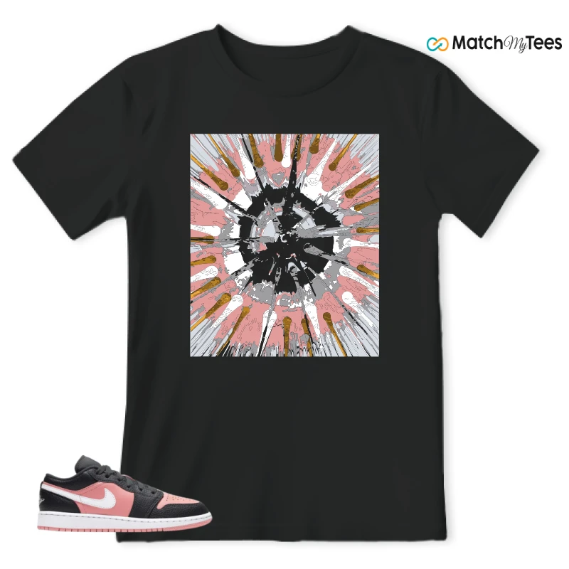 Contemporary Modern Art Black matching T-shirt T-shirt
