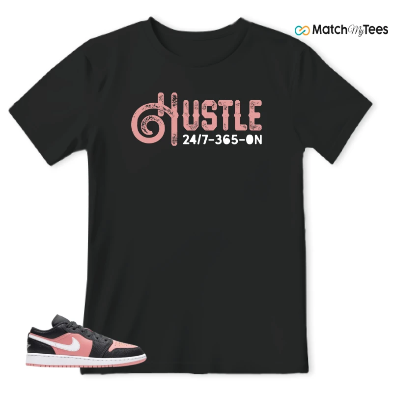 Hustle 247 Black matching T-shirt T-shirt