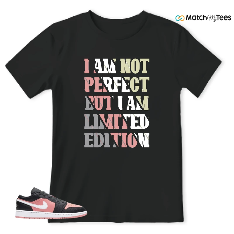 I Am Not Perfect Black matching T-shirt T-shirt