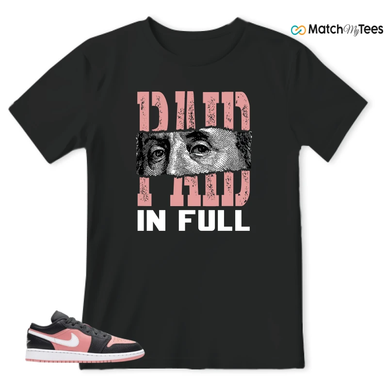 Paid In Full Black matching T-shirt T-shirt