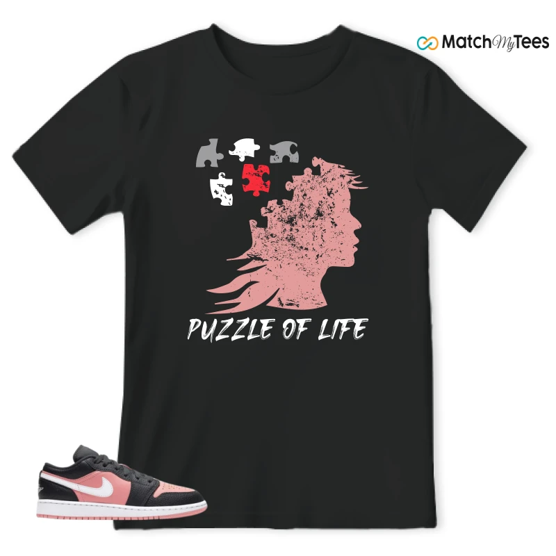 Puzzle of Life Black matching T-shirt T-shirt