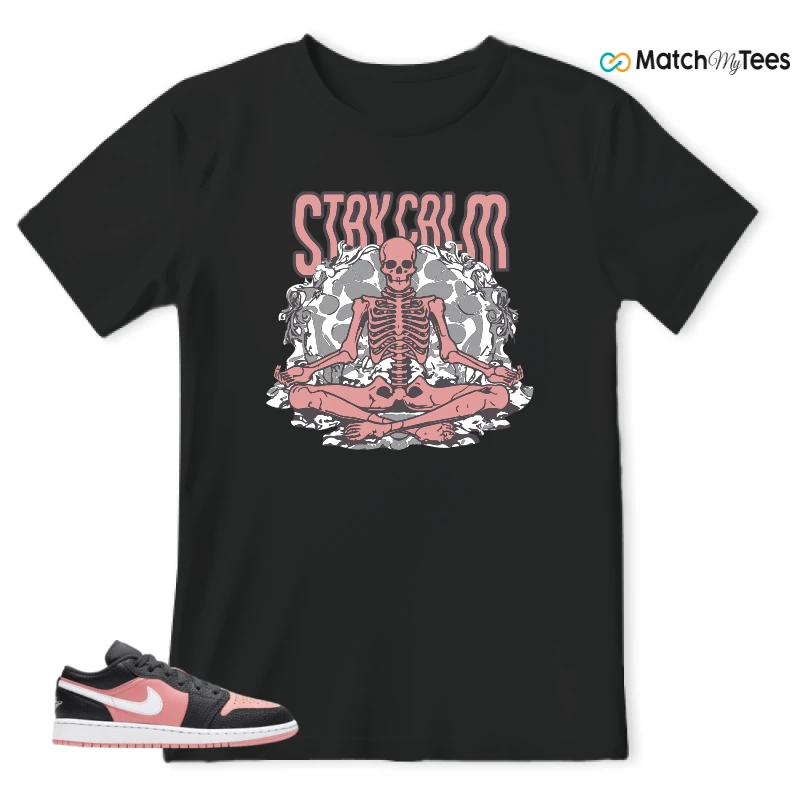 Stay Calm2 Black matching T-shirt T-shirt