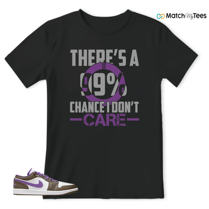 NIKE JORDAN 1 LOW PURPLE MOCHA SNEAKER Matching Tees t-shirt