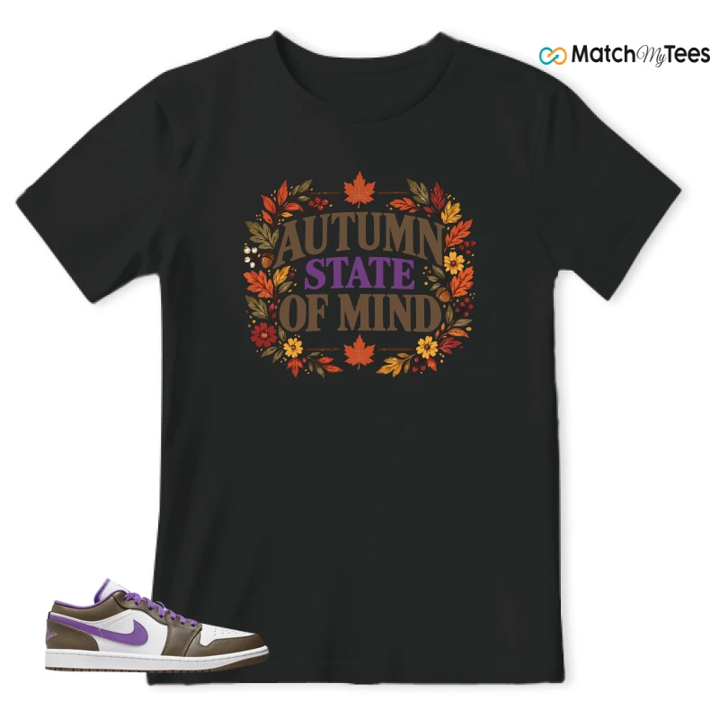 Autum State Of Mind Black matching T-shirt T-shirt