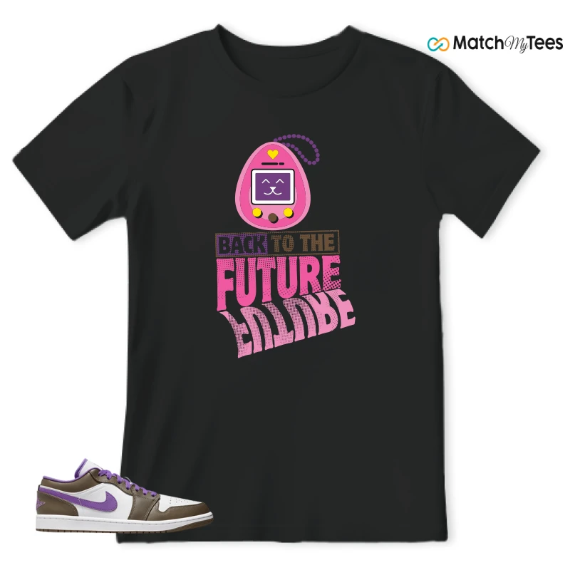 NIKE JORDAN 1 LOW PURPLE MOCHA SNEAKER Matching Tees t-shirt