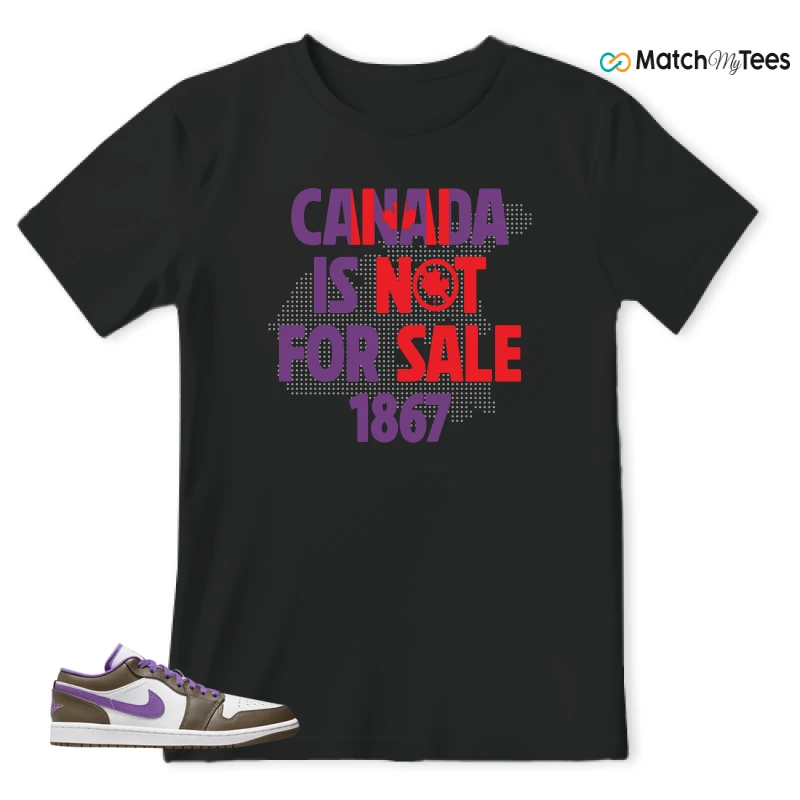 NIKE JORDAN 1 LOW PURPLE MOCHA SNEAKER Matching Tees t-shirt