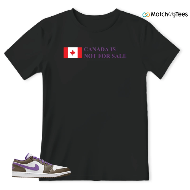 NIKE JORDAN 1 LOW PURPLE MOCHA SNEAKER Matching Tees t-shirt