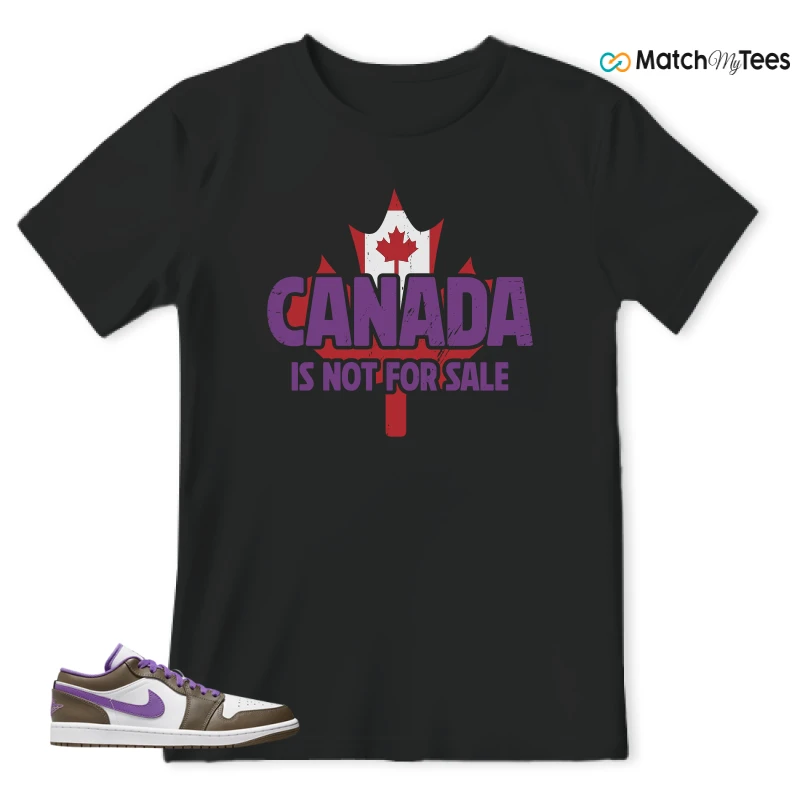 NIKE JORDAN 1 LOW PURPLE MOCHA SNEAKER Matching Tees t-shirt
