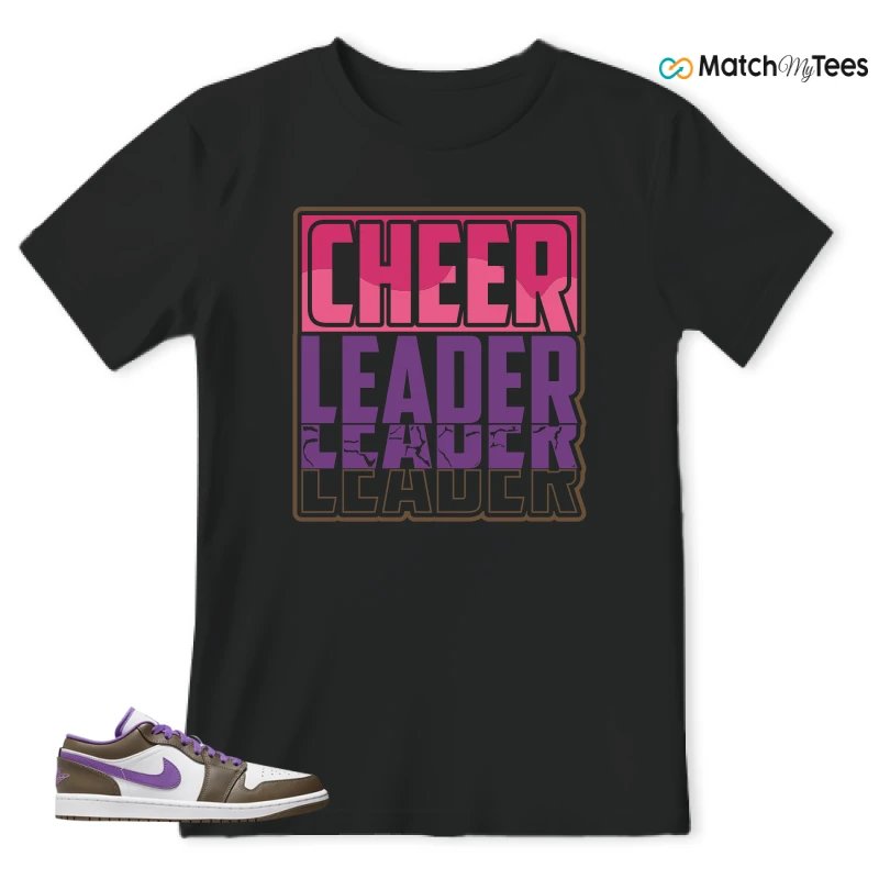NIKE JORDAN 1 LOW PURPLE MOCHA SNEAKER Matching Tees t-shirt