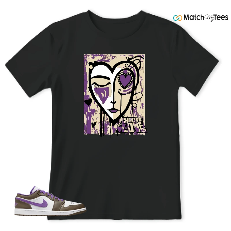 Choose Love Main Black matching T-shirt T-shirt