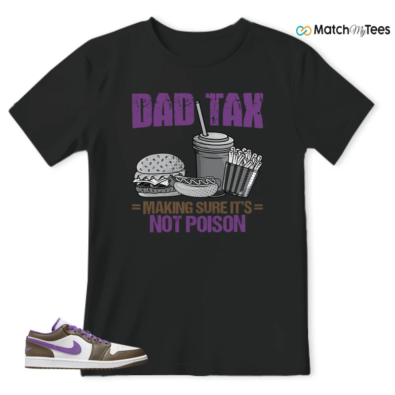 NIKE JORDAN 1 LOW PURPLE MOCHA SNEAKER Matching Tees t-shirt